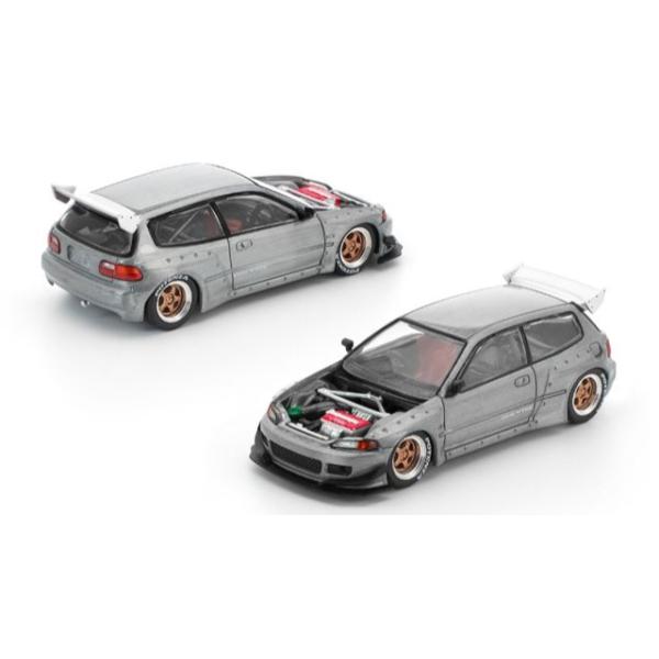 POP RACE 1/ 64 パンデムシビック EG6 RAWフィニッシュ オープン