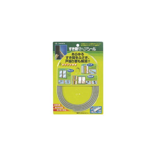 他サイト： 槌屋 すき間モヘヤシール 幅6mm×長さ2m(グレー)1巻 NO6040GR 返品種別Bの商品画像