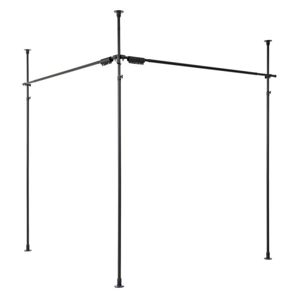 在庫状況：お取り寄せ/7日〜10日で出荷/※カーテンは付属しません。◆縦つっぱり支柱とカーテン吊り用ポールのセット。(※カーテンは付いておりません)◆お部屋の間仕切りや収納の目隠し、冷暖房の効率アップ、ワークスペースの確保に。◆空間を囲った...