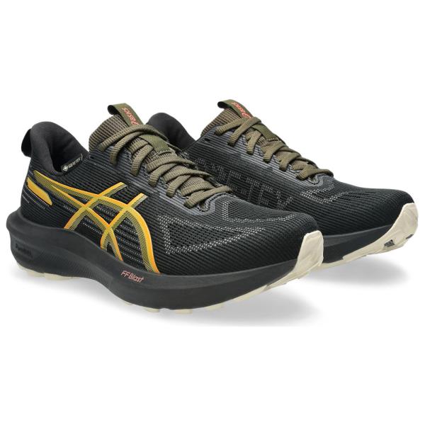 アシックス レディース ランニングシューズ GT-1000 14 GTX(BLACK/ SANDSTORM・サイズ：24.0cm)  返品種別A