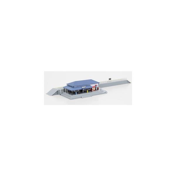 ロクハン Zゲージ S047-1 駅舎セット 青 2zzhgl6 S047-1 駅舎セット（青）(TRAIN STATION SET (BLUE)) | ロクハン