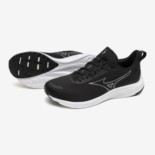 ミズノ ユニセックス ランニングシューズ ミズノエスペランザー2(ブラック×シルバー・サイズ：22.0cm)  返品種別A