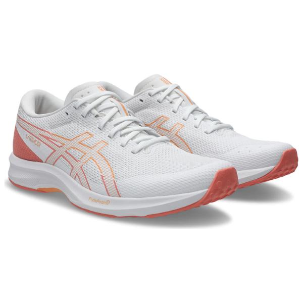 アシックス レディース ランニングシューズ LYTERACER 6(WHITE/ SUMMER DUNE・サイズ：24.5cm)  返品種別A