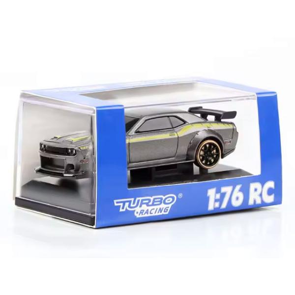 ドリフト　ラジコン　ターボレーシング　ドリラジ 1/76 ドリフトカー C65 TURBO RACING (再生産)1/ 76 C65 シルバーグレー ドリフトカー