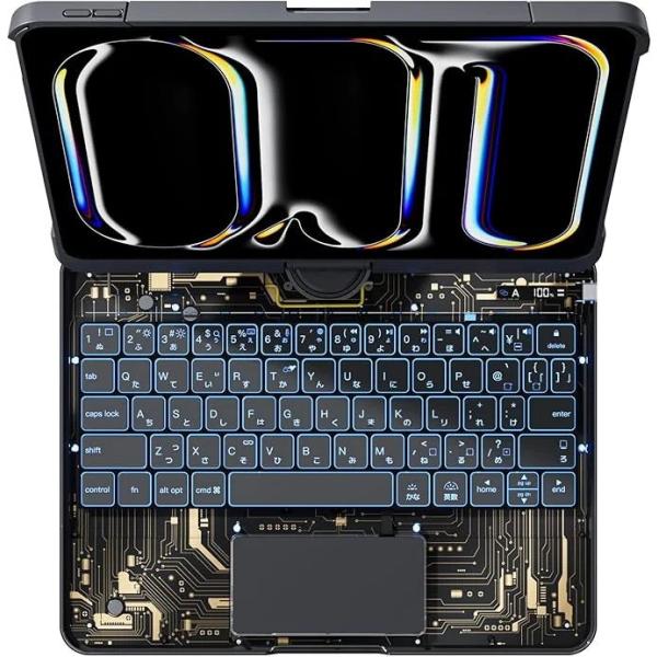 G.B.Z iPad用キーボードケース iPad Pro第3、4、5(M1)、6(M2)世代