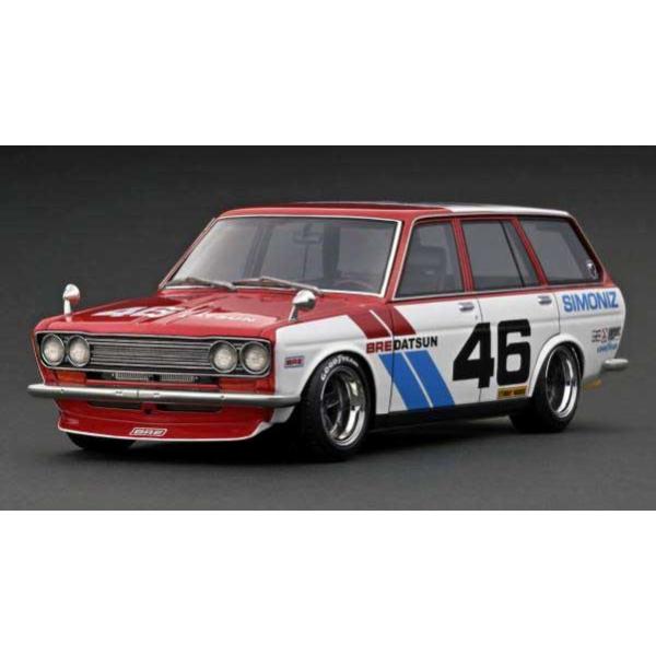 ターマックワークス 1/ 18 Datsun Bluebird (510) Wagon Red/ White(IG3063)ミニカー 返品種別B