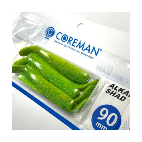 在庫状況：在庫僅少/※ボディデザインに変更はありません。◆シーバスゲーム専用ワームで、その高い実釣力によって不動の地位を築いているアルカリシャッドのサイズアップモデルです。/[アルカリシヤツド90MM048]