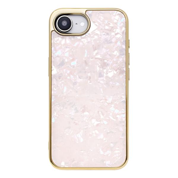 UNiCASE Glass Shell Case for iPhone 16e用(ピンクゴールド) UNI-CSIP25S-0GSPK 返品種別A