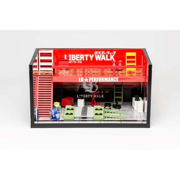 モーターへリックス 1/ 64 LB Theme Garage レッド(M90218)ミニカー