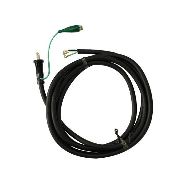 他サイト： 宏和工業 取替え用コード 3m 15A 2P アースクリップ付、丸端子付き KOWA 電源コード EB-310S-3 返品種別Bの商品画像