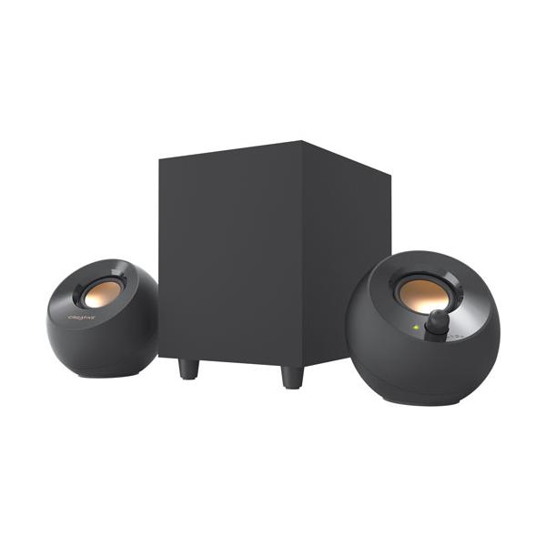 他サイト： クリエイティブ USB電源スピーカー Creative Pebble Plus SP-PBLPL-BK 返品種別Aの商品画像