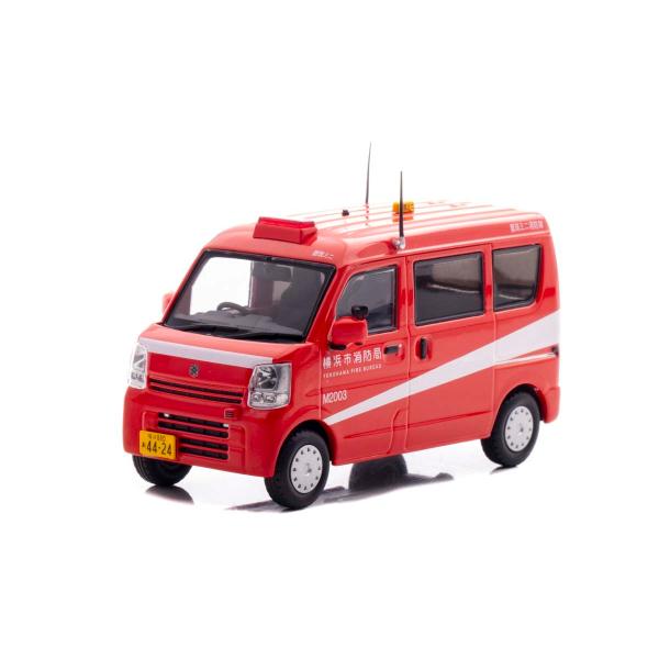 CAR-NEL 1/ 43 スズキ エブリイ (DA17V) 2020 神奈川県横浜市消防局ミニ消防車 (都筑ミニ)(CN432004)ミニカー 返品種別B
