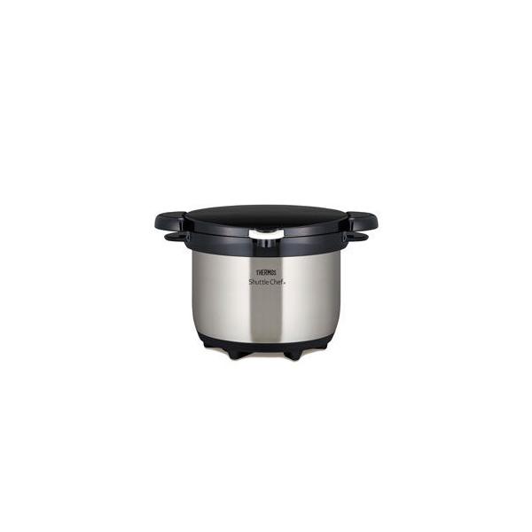 サーモス (IH対応)真空保温調理器 20cm 3.0L クリアステンレス THERMOS シャトルシェフ KBG-3000-CS 返品種別A