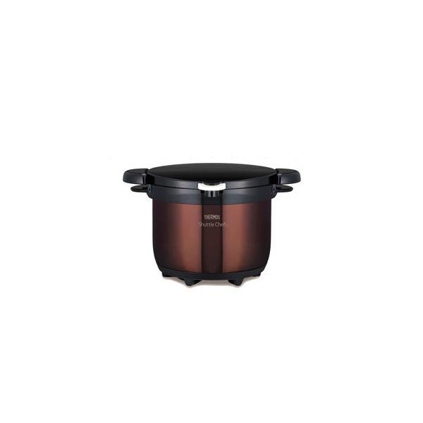 サーモス (IH対応)真空保温調理器 20cm 3.0L クリアブラウン THERMOS シャトルシェフ KBG-3000-CBW 返品種別A