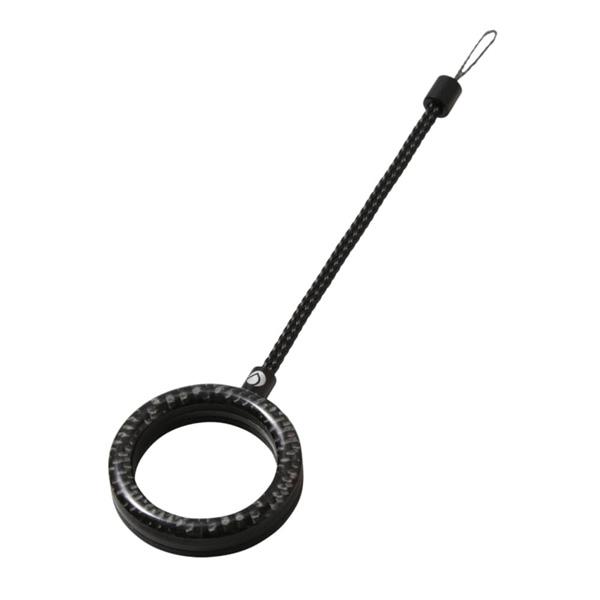 他サイト： ディーフ フィンガーリングストラップ(カーボン/ ブラック) Deff Finger Ring Strap Aluminum Combination DFR-CA04BBK 返品種別Aの商品画像