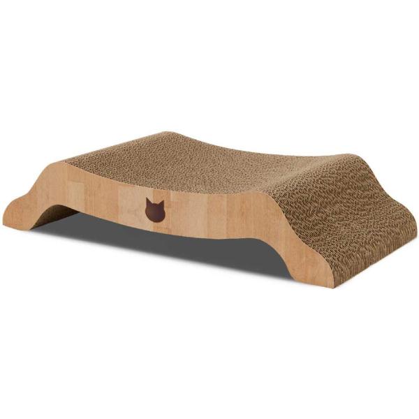 在庫状況：お取り寄せ/お届け：約2週間/※仕様及び外観は改良のため予告なく変更される場合がありますので、最新情報はメーカーページ等にてご確認ください。猫工学デザインの絶妙ななめらかカーブが猫のやわらかなカラダにぴたっとフィット”寝てよし!研...