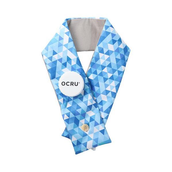 OCRU(オクル) ボタン付きアイスマフラー(ポリゴンブルー) オークス OCRU(オクル) RU5651(OCRU) 返品種別A
