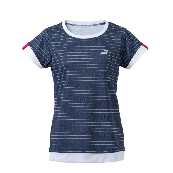 BABOLATゲームシャツXL Babolat（バボラ） レディース ゲームシャツ(ネイビー・サイズ：XL