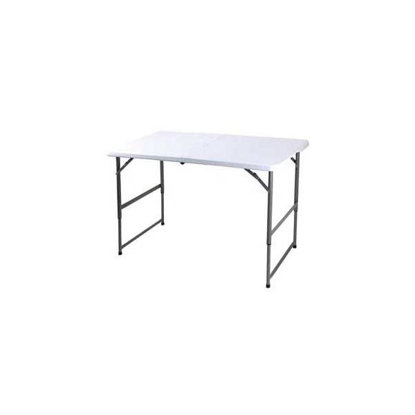 在庫状況：お取り寄せ/お届け：約2週間/◆1台有ると便利な折りたたみ式の作業テーブル!◆高さ3段階式に調節可能!・サイズ(約)：幅122.5×奥行60×高さ74cm/[OST120ビカム]