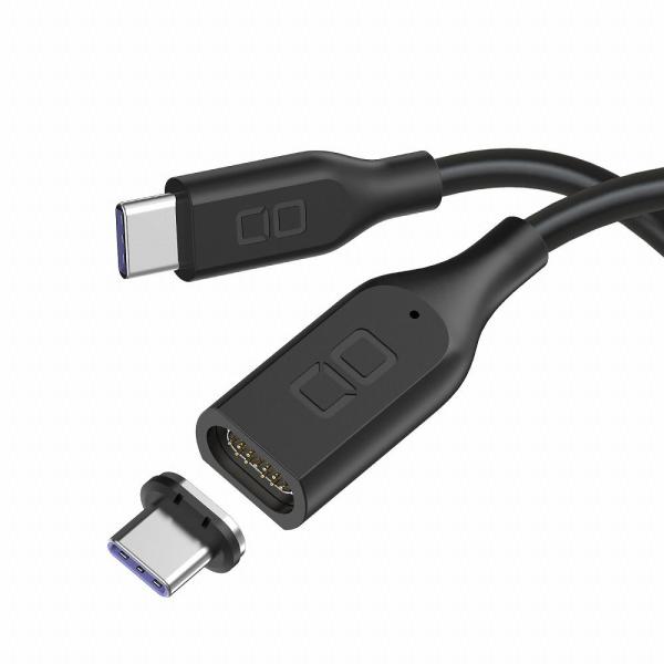 他サイト： CIO マグネットシリコンケーブル C to C 100W 1m(ブラック) CIO-SLMG-CC1-BK 返品種別Aの商品画像