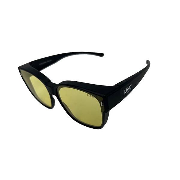 在庫状況：お取り寄せ/お届け：約2週間/◆ローライトコンディションで活躍するイエロー系レンズ。◆L.S.D. 定番のオーバーグラスタイプ5をサイズアップ。◆フラットタイプのレンズで歪みが少なくクリアな視界を確保。・偏光度：無し・可視光線透過...