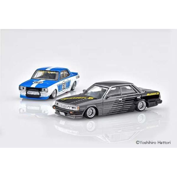 在庫状況：在庫僅少/2026年01月 発売/※画像はイメージです。実際の商品とは異なる場合がございます。アオシマ 1/64 グラチャン12弾 KENBOX ＆ BoostGear 特注 LBワークスハコスカ2DrSP(4)＆71マーク　SP...