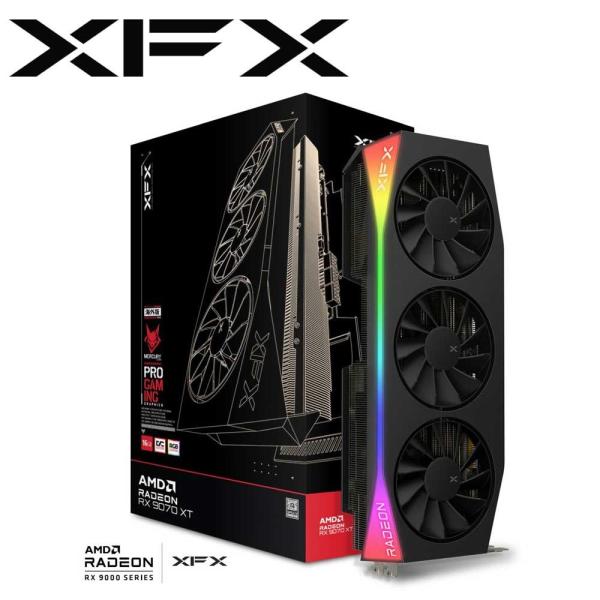 XFX XFX Mercury AMD Radeon RX 9070XT OC Gaming Edition with RGB