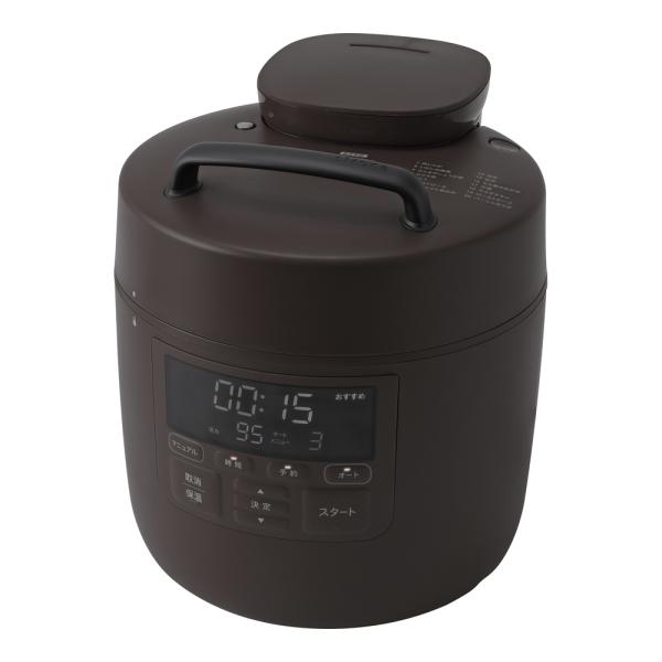 シロカ 自動減圧機能付き電気圧力鍋 PRO SP-2DM251 ダークブラウン siroca（シロカ） 電気圧力鍋 ダークブラウン おうちシェフPRO Mタイプ