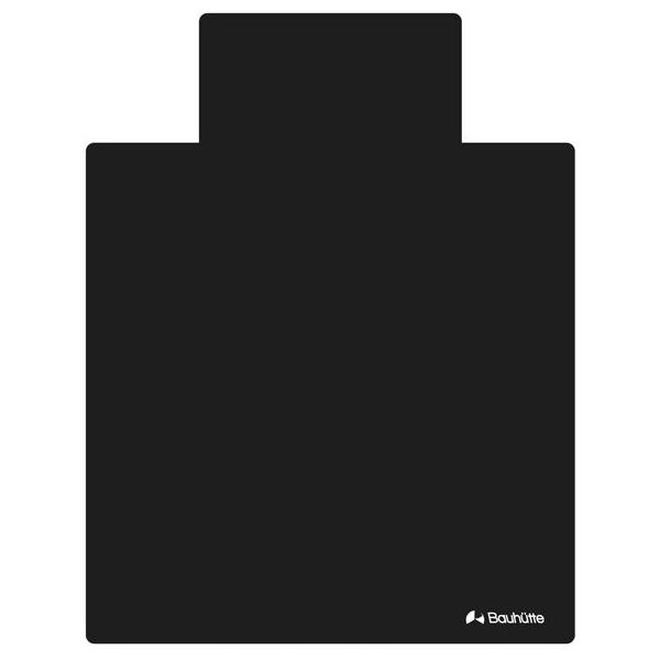 他サイト： バウヒュッテ デスクごとチェアマット (幅120cm×奥行90cm) ブラック BCM-120BK 返品種別Aの商品画像