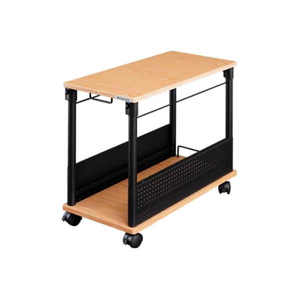 Bauhutte（バウヒュッテ） 昇降式L字デスク ワゴン(ウッド