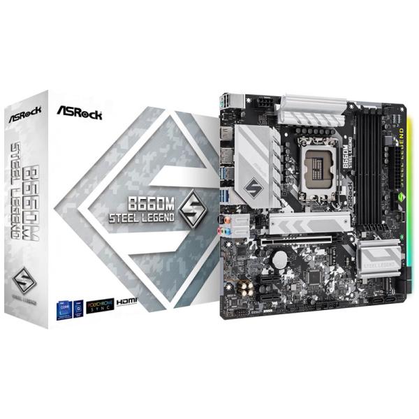 ASRock(アスロック) ASRock B660M STEEL LEGEND Micro-ATX対応マザーボード B660M STEEL  LEGEND 返品種別B :4710483936999-44-62144:Joshin web 通販 