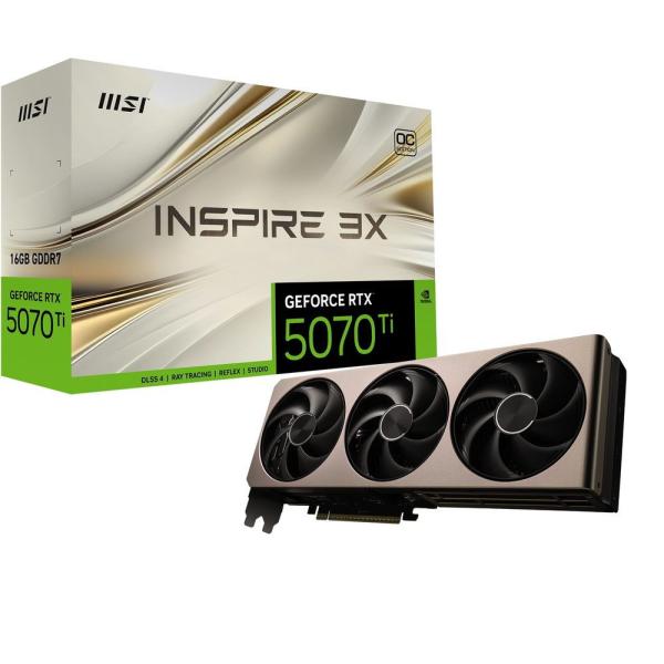 MSI MSI|エムエスアイ GeForce RTX 5070 Ti 16G INSPIRE 3X OC MSI MSI|エムエスアイ GeForce RTX 5070 Ti 16G INSPIRE 3X OC