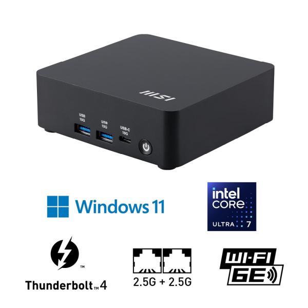 MSI 超小型 デスクトップパソコン Cubi NUC AI(Windows 11 Pro