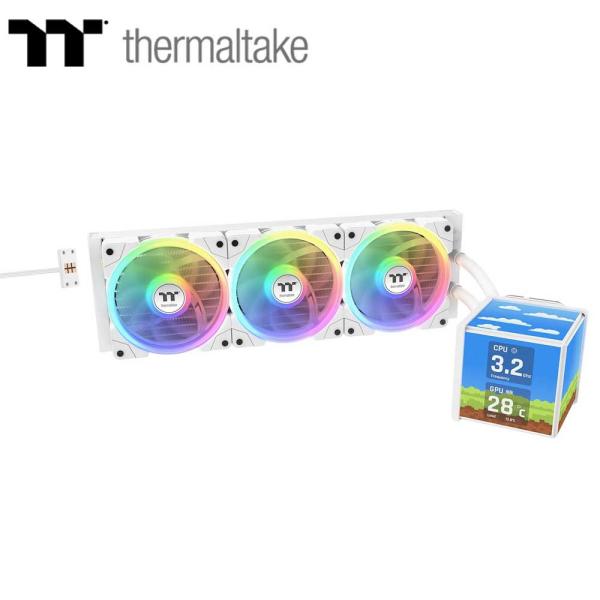 Thermaltake｜サーマルテイク 水冷一体型CPUクーラー MINECUBE 360 Ultra Snow All-In-One Liquid Cooler System(ホワイト) CL-W482-PL12SW-A 返品種別B