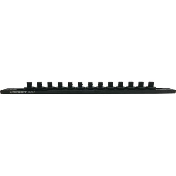 SIGNET スピンロックソケットレール 3/ 8SQ 13PC(ブラック) シグネット 68257 返品種別B