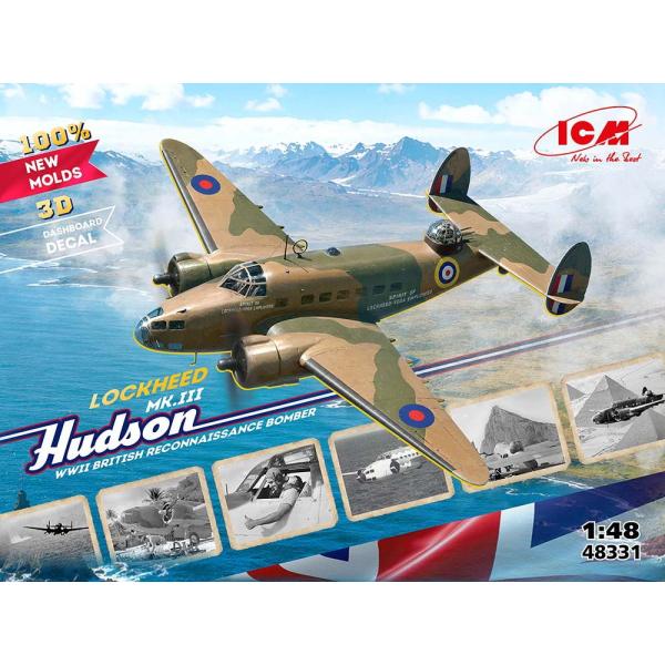 ICM 1/ 48 ロッキード・ハドソン Mk.III イギリス偵察爆撃機(48331)プラモデル 返品種別B