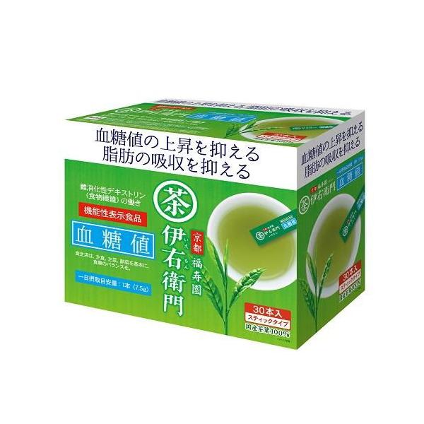 他サイト： 伊右衛門機能性表示食品 インスタント緑茶スティック血糖値 30本入 宇治の露製茶 返品種別Bの商品画像