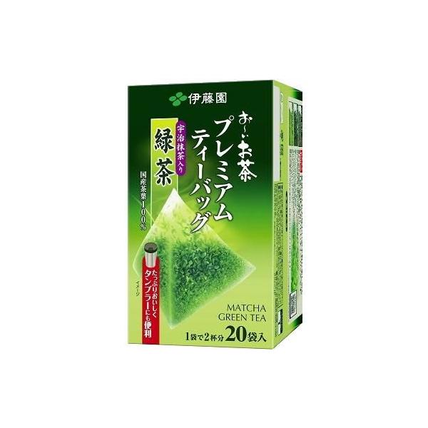 他サイト： お〜いお茶 プレミアムティーバッグ 宇治抹茶入り緑茶 1箱(20袋) 伊藤園 返品種別Bの商品画像
