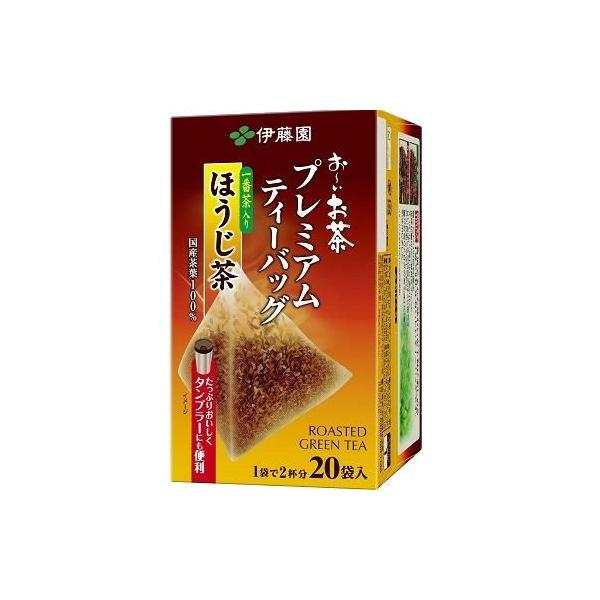 他サイト： お〜いお茶 プレミアムティーバッグ 一番茶入りほうじ茶 1箱(20袋) 伊藤園 返品種別Bの商品画像