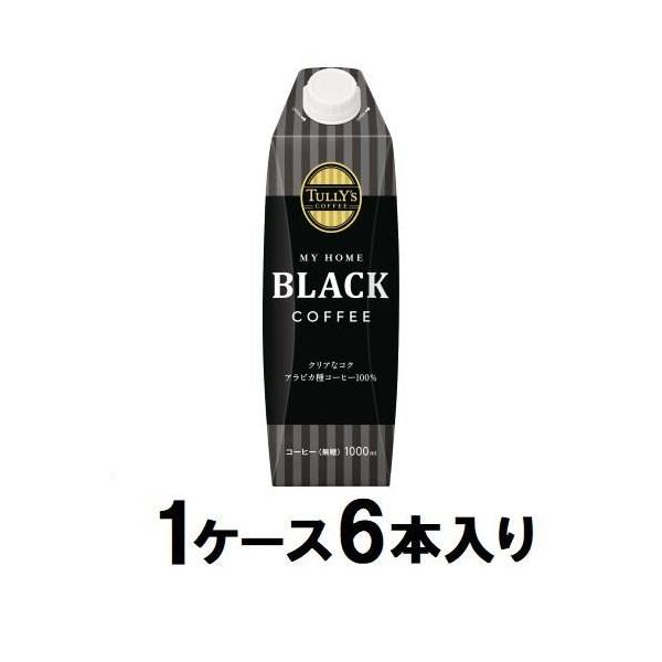 他サイト： タリーズコーヒー ブラック キャップ付き 紙パック 1L(1ケース6本入) 伊藤園 返品種別Bの商品画像