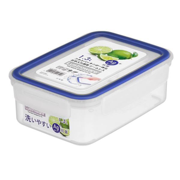 他サイト： 岩崎工業 食品保存容器 1.3L ブルーナチュラル Lustroware イージーケア A-2174BN 返品種別Aの商品画像