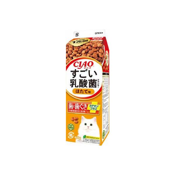 他サイト： CIAO すごい乳酸菌 クランキー牛乳パック ほたて味 400g いなばペットフード 返品種別Bの商品画像