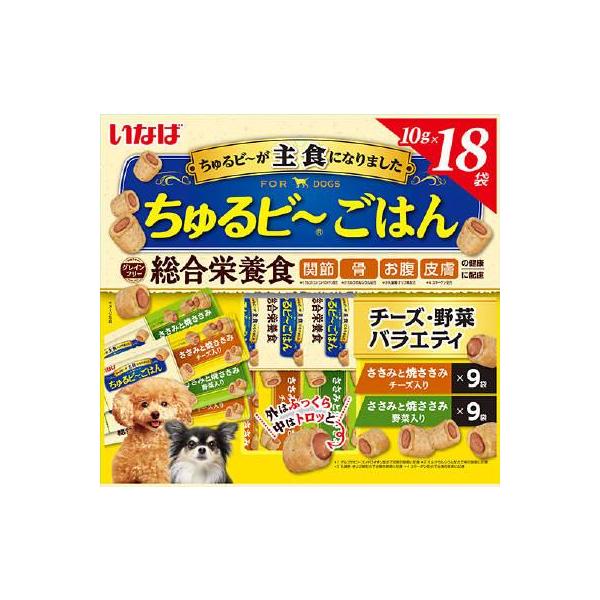 他サイト： ちゅるビ〜ごはん チーズ・野菜バラエティ 10g×18袋 いなばペットフード 返品種別Bの商品画像