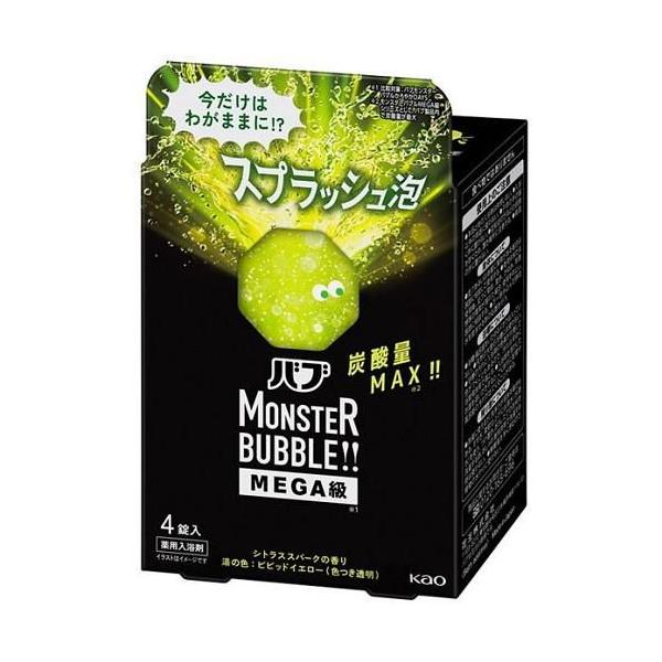 バブ モンスターバブルMEGA級 スプラッシュ泡 4錠入 花王 返品種別A