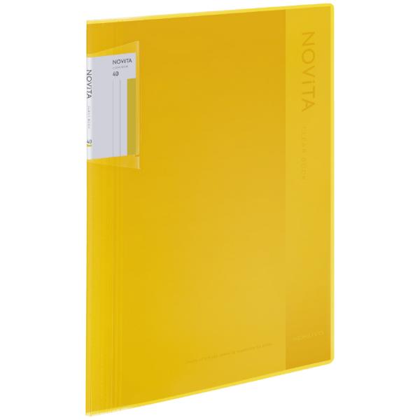 他サイト： コクヨ クリヤーブック ノビータ A4 40枚 Y(イエロー) ラ-NV40Y 返品種別Aの商品画像