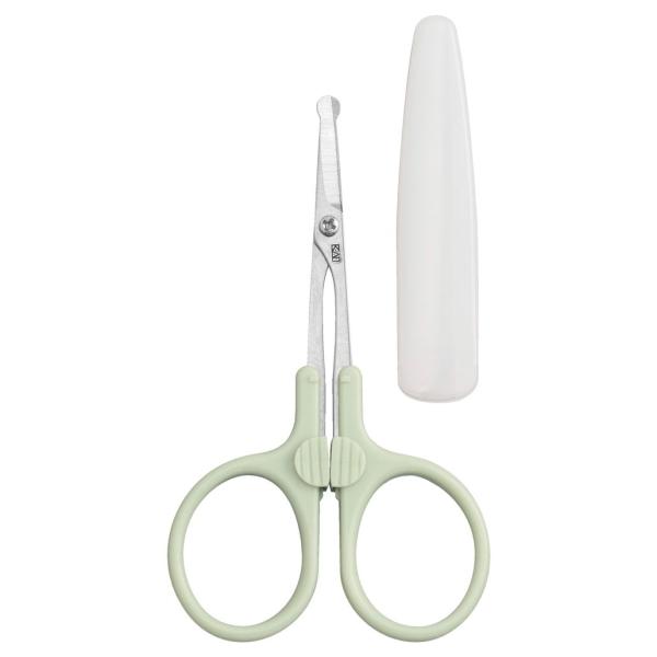 在庫状況：お取り寄せ/お届け：約2週間/◆鼻毛、ムダ毛のお手入れに。◆薄刃のセーフティハサミ。◆樹脂と金属部に分解できるので分別廃棄しやすい。/[KQ3179]