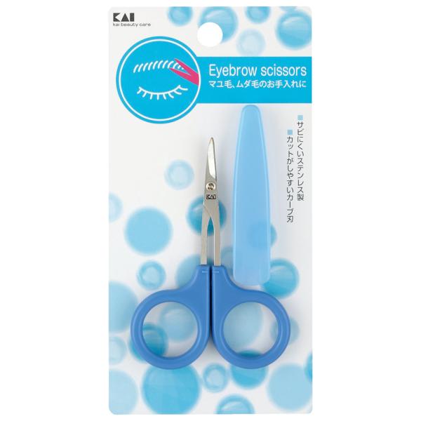 在庫状況：お取り寄せ/お届け：約2週間/◆マユ毛、ムダ毛のお手入れに◆さびにくいステンレス製、カットがしやすい先カーブ付き◆保管や携帯に便利なキャップ付き/[HL0451]