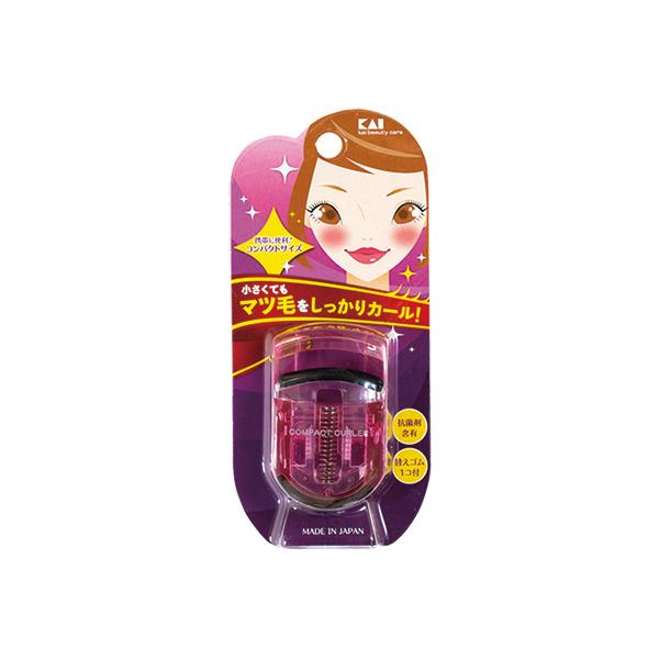在庫状況：お取り寄せ/お届け：約2週間/◆小さくてもまつ毛をしっかりカール!携帯に便利なコンパクトサイズのアイラッシュカーラー◆替えゴム1個付き、ピンク/[KQ3011]