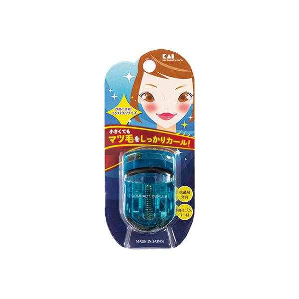 在庫状況：お取り寄せ/お届け：約2週間/◆小さくてもまつ毛をしっかりカール!携帯に便利なコンパクトサイズのアイラッシュカーラー◆替えゴム1個付き、マリンブルー/[KQ3012]