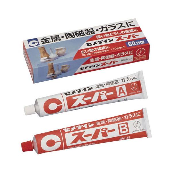 在庫状況：お取り寄せ/3日〜4日で出荷/◆金属、陶磁器などの硬質素材の接着に最適 ◆耐水性・耐熱性・耐薬品性に優れています。◆混合後硬化がはじまるまで60分あり、広い面積の接着補修に便利です。/[CA149セメダイン]